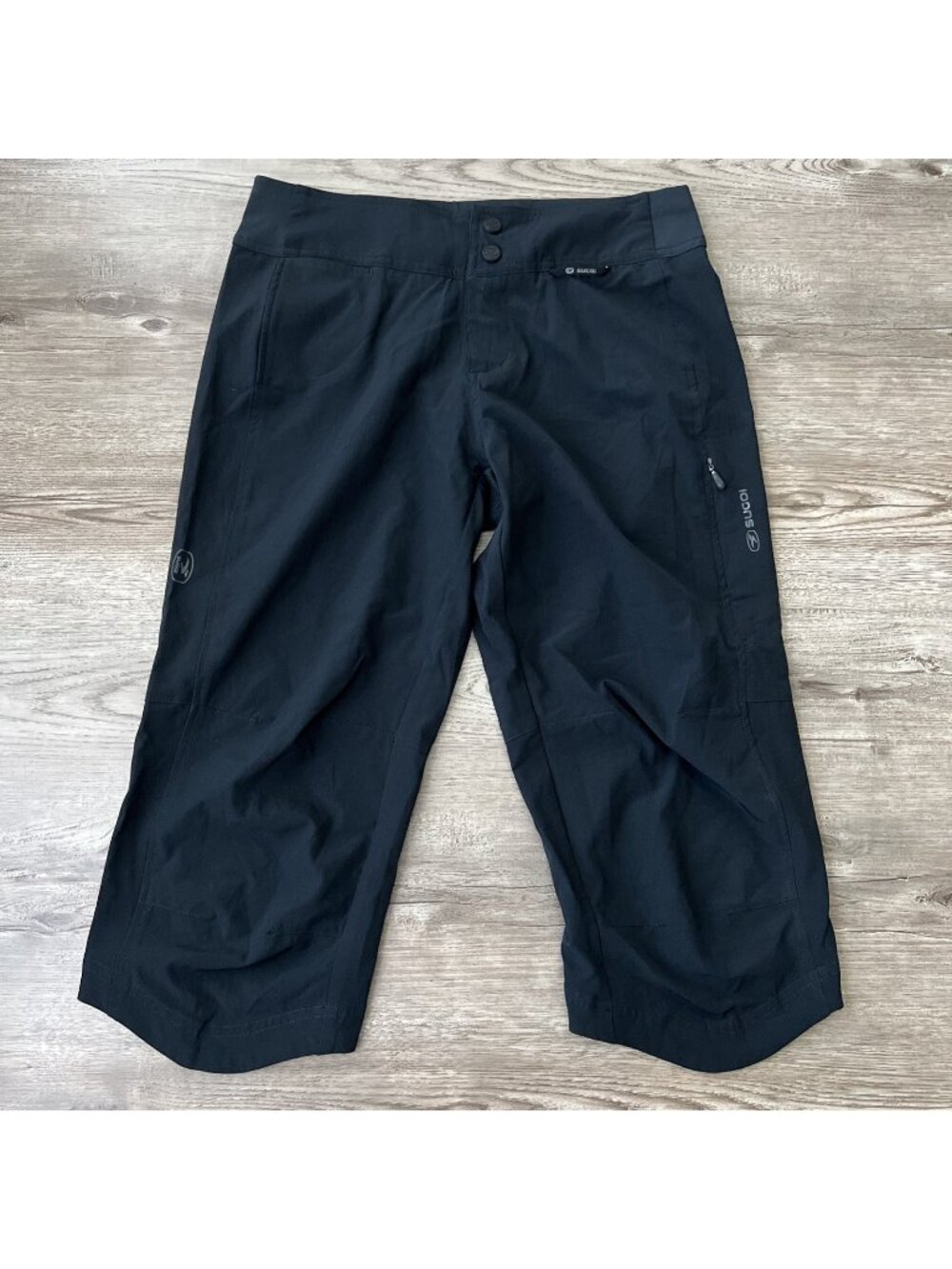 Sugoi Cycling Capri Pants Womens‎ S Black Low Rise